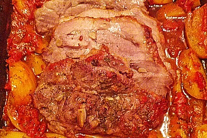 Griechisches Backofenfleisch 9