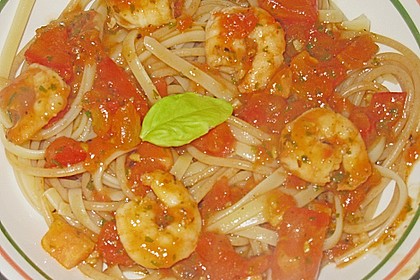 Schwarze Spaghetti mit Scampisugo 6