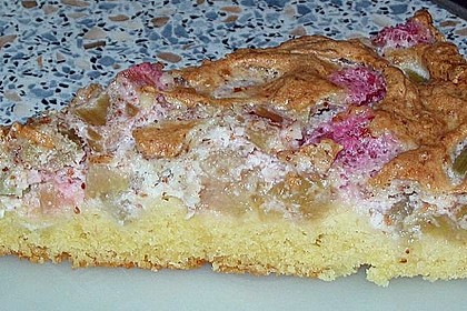Rhabarberkuchen mit Baiser 4