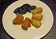 Scaloppine vom Kalb mit Blattspinat