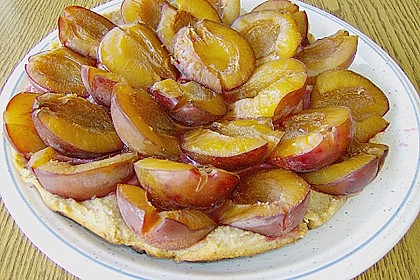 Reismehlkuchen mit Pflaumen