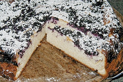 K&auml;se - Heidelbeer Kuchen