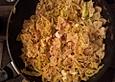 Farfalle mit Wirsing und Speck