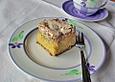 Rhabarberkuchen mit Mandelbaiser