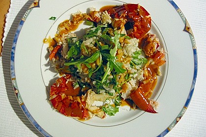 Hummerragout mit Rucola - Risotto 1