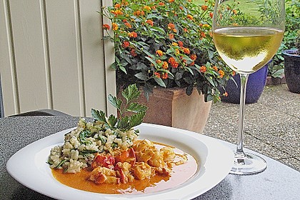 Hummerragout mit Rucola - Risotto