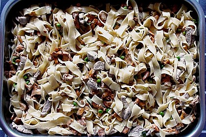 Nudelauflauf mit Filet und Pfifferlingen 5