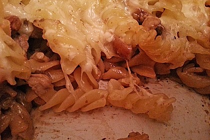 Nudelauflauf mit Filet und Pfifferlingen 4