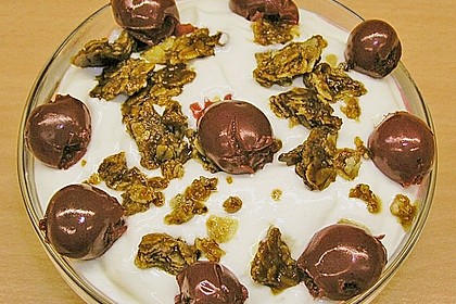 Kirsch - Quark - Dessert