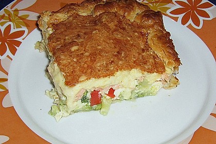 Lachs - Bl&auml;tterteig - Pie 2