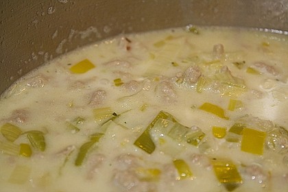 Hack-Käse-Porree-Suppe 15