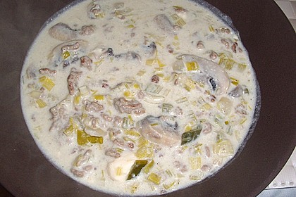 Hack-Käse-Porree-Suppe 9