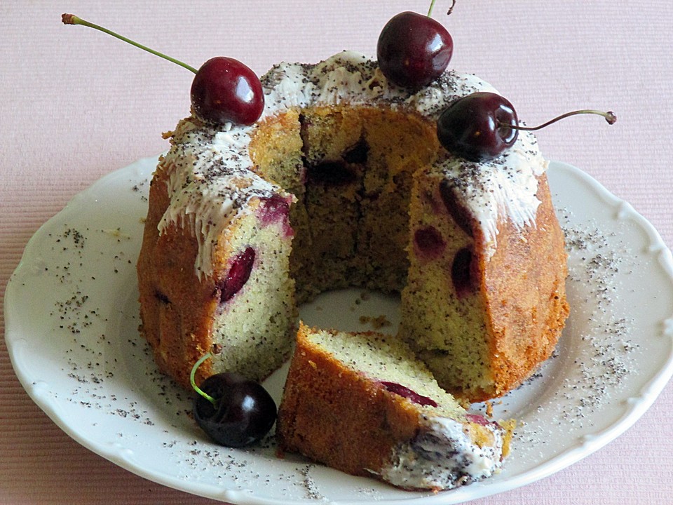 Mohn-Kirsch Gugelhupf (Rezept mit Bild) von genovefa56 | Chefkoch.de