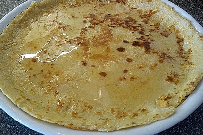Gesunde Pfannkuchen aus Hafer, Dinkel und Apfel (Rezept mit Bild