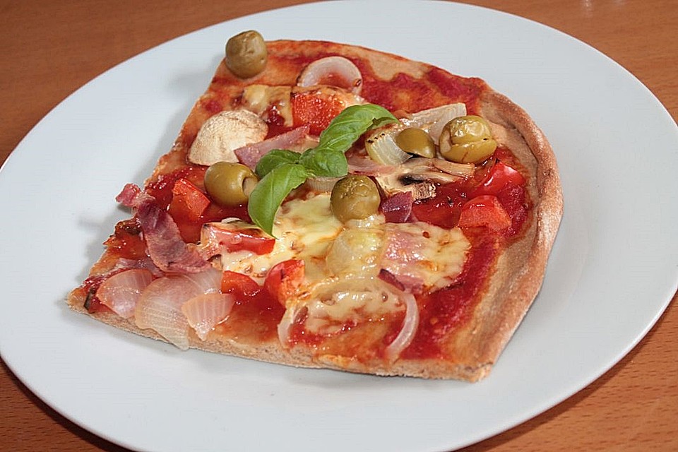 Schinken Zwiebel Sahne Pizza — Rezepte Suchen
