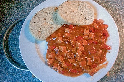 Bayerisches Leberkäs - Gulasch 4