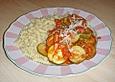 Spirelli mit dicker Zucchinisauce