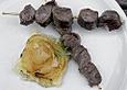 Rosmarinspie&szlig;e mit Lammfilet