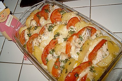 Fischgratin mit Emmentaler 1