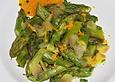Spargelsalat mit Rhabarber
