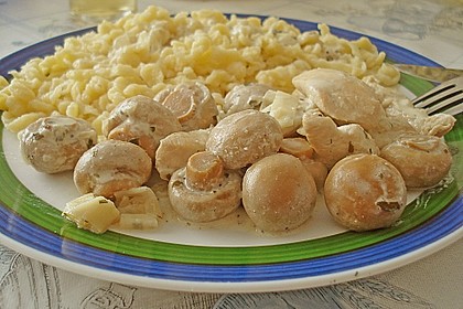 Putenpfanne mit Pilzen 2