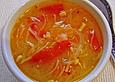 Asiatische Suppe mit Gem&uuml;se und Nudeln