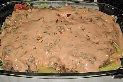 Chili - Tomaten - Zucchini - Nudelauflauf 4