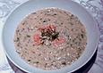 Cremesuppe von der ger&auml;ucherten Forelle
