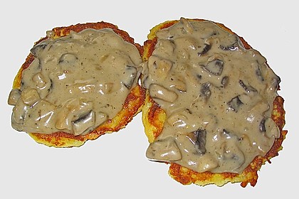 Kartoffelr&ouml;sti mit Rahmchampignons