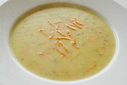 Kartoffel - Lauchcremesuppe mit Karotteneinlage 1