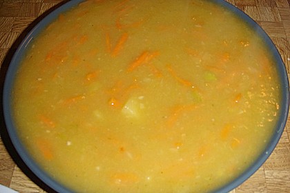 Kartoffel - Lauchcremesuppe mit Karotteneinlage 2