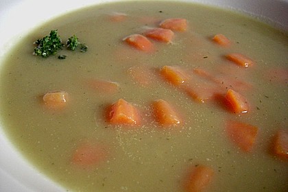 Kartoffel - Lauchcremesuppe mit Karotteneinlage 3