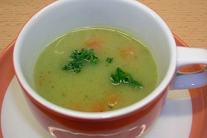 Kartoffel - Lauchcremesuppe mit Karotteneinlage 5