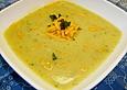 Kartoffel - Lauchcremesuppe mit Karotteneinlage