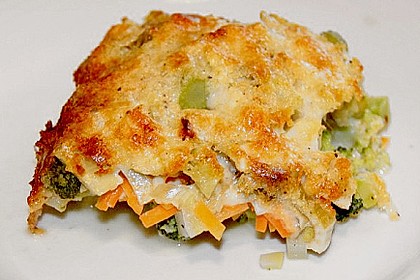 Brokkoli - Fenchel - Auflauf mit Kartoffeln
