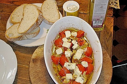 Aubergine, &uuml;berbacken mit Feta 1
