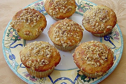Bananenmuffins mit Walnuss - Topping 8