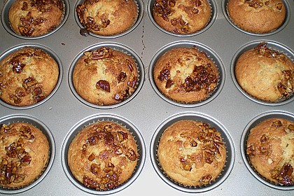 Bananenmuffins mit Walnuss - Topping 14