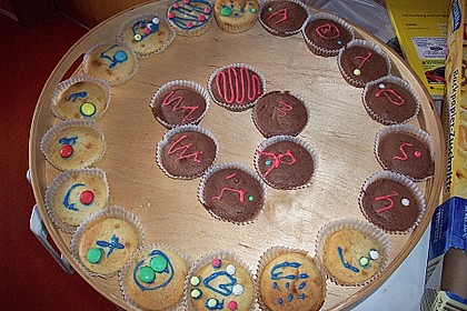 Bananenmuffins mit Walnuss - Topping 21