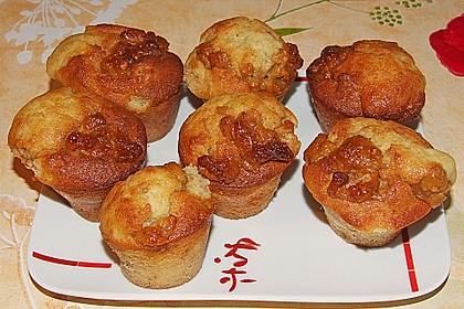 Bananenmuffins mit Walnuss - Topping 10