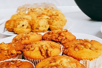 Bananenmuffins mit Walnuss - Topping 1
