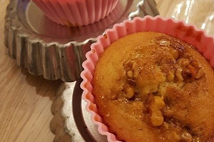 Bananenmuffins mit Walnuss - Topping 18