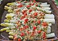 Spargel mit Parmesan - Kruste