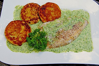 Rotbarsch mit Petersilienschaum