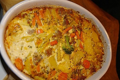 Hackfleisch - Kartoffel - Gem&uuml;se - Auflauf 9