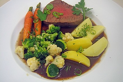 Gebr&uuml;htes Rinderfilet mit buntem Gem&uuml;se 2
