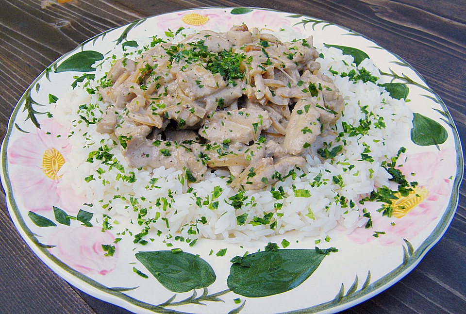 Kalbsgeschnetzeltes mit Steinpilzen (Rezept mit Bild) | Chefkoch.de