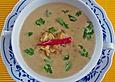 Cremesuppe von roten Linsen