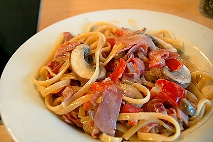 Flambierte Spaghetti 1