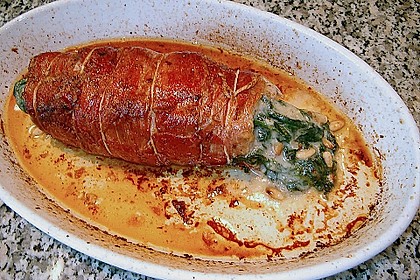 Gef&uuml;lltes Schweinefilet